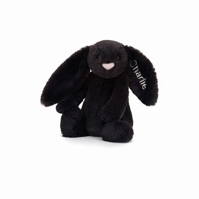 Jellycat Bashful Inky Bunny Medium Australia | 918365USX